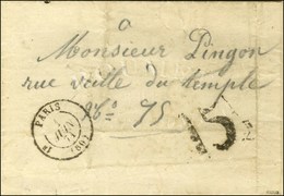 Càd PARIS (60) 1 JUIN 71 Et Taxe Tampon 15 De Fabrication Locale Sur Lettre Avec Texte D'un Prisonnier De La Commune Dét - Guerre De 1870