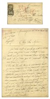 Càd Nlle - CALEDONIE / NOUMEA Sur Lettre Non Affranchie Avec Long Texte D'un Transporté Daté Du Camp De Mouniazara (Boul - Guerra De 1870