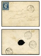 PC 2480 / N° 14 (def) Càd T 15 POISSY (72) Sur Lettre Adressée Au Célèbre Peintre Ernest Meissonnier Au Bureau Spécial D - Army Postmarks (before 1900)