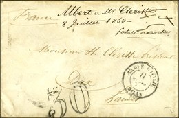 Càd ARMEE D'ITALIE / MILAN 11 JUIL. 59 Taxe 30 DT Sur Lettre Pour La France.  - TB. - R. - Army Postmarks (before 1900)