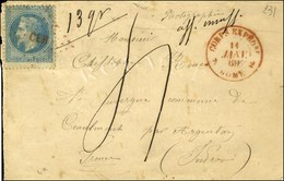 Losange Rouge CER / N° 29 Càd Rouge 2 CORPS EXPEDre 2 / ROME Sur Devant De Lettre Insuffisamment Affranchie Pour La Fran - Army Postmarks (before 1900)