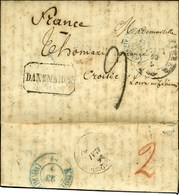 Lettre Avec Superbe Texte Daté Rade De Kiel 22 Mai 1854 Adressée Au Croisic. Au Recto, Griffe Encadrée DANEMARK Et Càd B - Armeestempel (vor 1900)