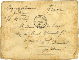Càd QUARTIER GENERAL / BONE Sur Lettre En Franchise Militaire Du Corps Expéditionnaire De Tunisie. 1881. - TB / SUP. - R - Army Postmarks (before 1900)