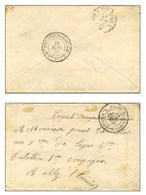 Càd PARIS / R. VIEILLE-HAUDRIETTES Sur Lettre Adressée En Franchise à Un Militaire Du Corps Expéditionnaire De Tunisie. - Army Postmarks (before 1900)