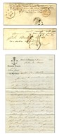 Lettre Avec Texte Daté à Bord De La Cléopâtre En Rade De Macao Adressée à Bordeaux. Au Verso, Cachet Anglais Et Mention - Marques D'armée (avant 1900)