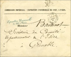 Càd PARIS / R. DU FAUBg-ST-HONORE Sur Enveloppe à En-tête Imprimé COMMISSION IMPERIALE EXPOSITION UNIVERSELLE DE 1867 A - Autres & Non Classés