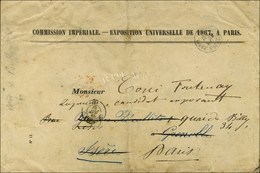 Càd PARIS / R. DU FAUBg-ST-HONORE Sur Enveloppe à En-tête Imprimé COMMISSION IMPERIALE EXPOSITION UNIVERSELLE DE 1867 A - Other & Unclassified