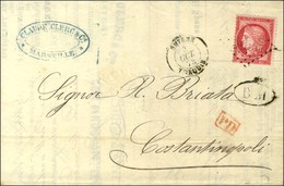 GC 5098 / N° 57 Càd SMYRNE / TURQUIE Sur Lettre Avec Texte De Marseille Remise à La Boite Mobile (BM Au Recto) Pour Cons - Autres & Non Classés