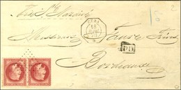 Ancre / N° 32 (2) Càd Octo CUBA / * Sur Lettre Pour Bordeaux. 1870. - TB / SUP. - R. - Correo Marítimo