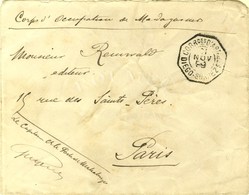 Càd Octo CORRces D'ARMEES / DIEGO SUAREZ Sur Lettre En Franchise Militaire Avec Paraphe Vu Le Vaguemestre. 1899. - TB. - Other & Unclassified