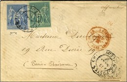 Càd NC POSTES / ILE DES PINS / Col. Gen. N° 34 + 32 Sur Lettre Pour La France. 1879. - TB / SUP. - RR. - Sonstige & Ohne Zuordnung