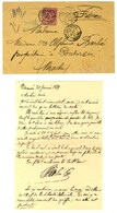 Càd Nlle - CALEDONIE / NOUMEA / Col. Gen. N° 58 Sur Lettre Avec Texte Recommandée 2 Ports Pour La France. 1889. Exceptio - Autres & Non Classés