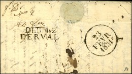 DEB. 42 / DERVAL Sur Lettre Avec Texte Daté 1831. - TB / SUP. - R. - Sonstige & Ohne Zuordnung