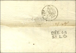DEB. 48 / ST LO Sur Lettre Avec Texte Daté 1819. - SUP. - Sonstige & Ohne Zuordnung