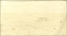 DEB. 48 / VALOGNES Bleu Sur Lettre Avec Texte Daté 1814. - TB / SUP. - R. - Sonstige & Ohne Zuordnung