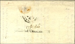 DEB. DE CHAALONS SM Sur Lettre Avec Texte Daté 1806. - TB / SUP. - Sonstige & Ohne Zuordnung