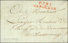 P.79.P. / NAPOLÉON Rouge Sur Lettre Avec Texte Daté 1809. - TB / SUP. - Sonstige & Ohne Zuordnung
