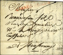 N° 9 / GRANDE ARMEE Rouge Sur Lettre Avec Texte Daté De Augsbourg. 1806. - TB. - Army Postmarks (before 1900)