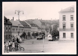 A6795 - Altes Foto - Mylau - Bus LKW Fahrrad - Mylau