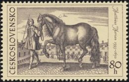 Czechoslovakia / Stamps (1969) 1761: Matthäus Merian (1593-1650) "Presentation Of Equestrian Horse" (engraving) - Grabados