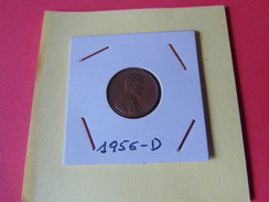 Lincoln 1956 D - 1909-1958: Lincoln, Wheat Ears Reverse