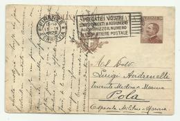 CARTOLINA POSTALE ITALIANA ANNO 1925  FP - Storia