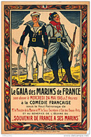 Le Gala Des Marins De France - Une Affiche De La Première Guerre Mondiale Reproduite Carte Postale - War 1914-18