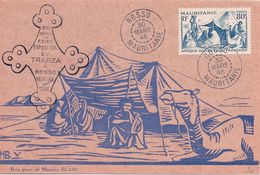 MAURITANIE - CARTE FOIRE EXPO TRARZA A ROSSO 1946 - CACHETS SUPERBES - Cartas & Documentos