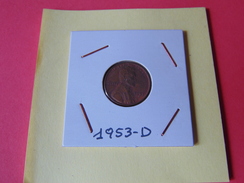 Lincoln 1953 D - 1909-1958: Lincoln, Wheat Ears Reverse