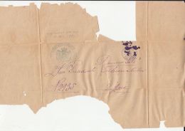 CLOSED LETTER, SENT TO BUZAU COURTHOUSE PRESIDENT, 1883, ROMANIA - Cartas & Documentos