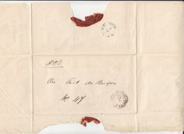 CLOSED LETTER WRAPPING, SENT FROM BUCHAREST TO BUZAU COURTHOUSE PRESIDENT, WAX SEAL, ABOUT 1880, ROMANIA - Covers & Documents