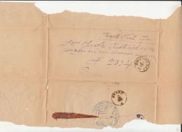 CLOSED LETTER WRAPPING, SENT FROM BUCHAREST TO BUZAU, 1880, ROMANIA - Briefe U. Dokumente