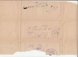 CLOSED LETTER, SENT FROM LOCO IN BUZAU, 1882, ROMANIA - Covers & Documents