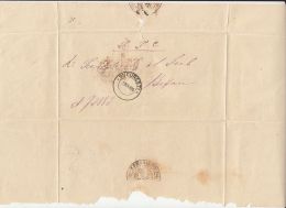 CLOSED LETTER, SENT FROM BUCHAREST TO BUZAU, 1895, ROMANIA - Covers & Documents