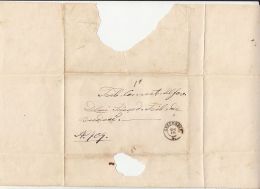 CLOSED LETTER, SENT FROM BUCHAREST TO BUZAU, ABOUT 1880, ROMANIA - Briefe U. Dokumente