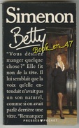 {81258} Simenon " Betty " Presses Pocket N° 3859 , 1992   " En Baisse " - Simenon