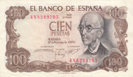 BILLETE ESPAÑA - 100 PESETAS 1970 - 100 Pesetas