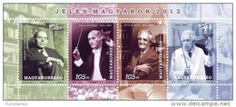 Hungary 2012. Famous Peoples Sheet MNH (**) - Ungebraucht