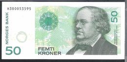 Norway 50 Kronen 2008 P46c AUNC - Norway