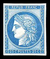 ** N°4d, 25c Bleu, Impression De 1862, Fraîcheur Postale. SUP (certificat)    Qualité: ** - 1849-1850 Cérès