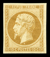 * N°9e, 10c Bistre, Impression De 1862. TB (certificat)  Cote: 750 Euros  Qualité: * - 1852 Louis-Napoleon