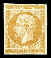 * N°13Aa, 10c Jaune-citron, Jolie Pièce. TTB (signé Calves/Brun/certificat)  Cote: 2750 Euros  Qualité: * - 1853-1860 Napoléon III