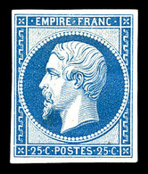 * N°15c, 15c Bleu, Impression De 1862. TB (certificat)  Cote: 600 Euros  Qualité: * - 1853-1860 Napoléon III