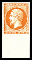 ** N°16, 40c Orange, Bord De Feuille, Fraîcheur Postale. SUPERBE. R.R (certificats)    Qualité: ** - 1853-1860 Napoléon III