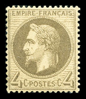 * N°27B, 4c Gris Type II. TB (signé Brun)  Cote: 350 Euros  Qualité: * - 1863-1870 Napoleon III With Laurels