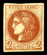 * N°40Ba, 2c Rouge-brique, Jolie Couleur, TB (signé Brun/Calves/certificat)  Cote: 1300 Euros  Qualité: * - 1870 Bordeaux Printing