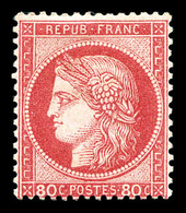 * N°57, 80c Rose. TB (signé/certificat)  Cote: 1200 Euros  Qualité: * - 1871-1875 Cérès