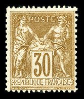 ** N°80a, 30c Brun-foncé. TB    Qualité: ** - 1876-1878 Sage (Type I)