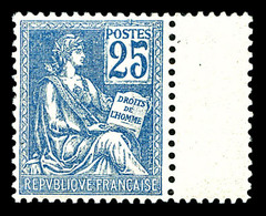 ** N°118, 25c Bleu Type II. Bon Centrage. SUP (certificat)    Qualité: ** - 1900-02 Mouchon