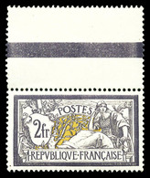 ** N°122, Merson, 2F Violet Et Jaune Haut De Feuille, Bon Centrage. SUP (certificat)    Qualité: ** - 1900-02 Mouchon